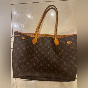 COPY - Louis Vuitton Neverfull MM monogram canvas tote shoulder bag